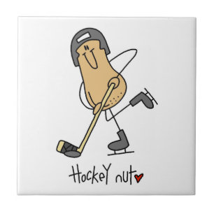 Hockey-Nuss-T-Shirts und Geschenke Fliese