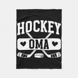 Hockey-Oma Oma Großmutter Oma eines Hockeyspielers Fleecedecke