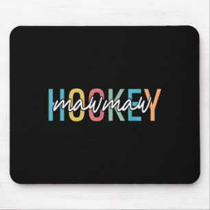 Hockey Oma Retro Vintage Hockeyspieler Liebhaber Mousepad