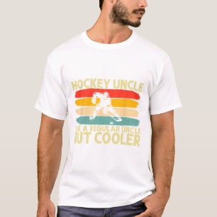 Hockey Onkel Design für Eishockeyspieler Onkel T-Shirt