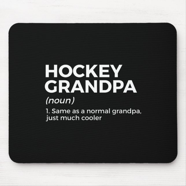 Hockey Opa Definition Mousepad (Vorne)