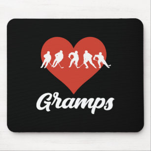 Hockey Opa Hockey Herz Liebe Mousepad