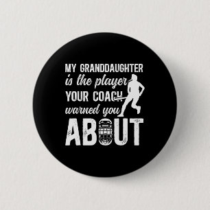 Hockey-Opa Lustiger Feldhockey-Spieler Gra Button