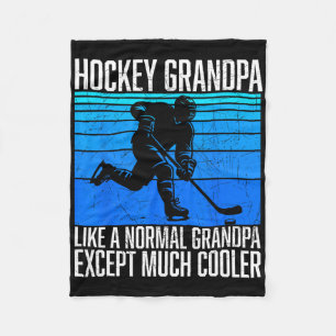 Hockey-Opa Lustiger Hockey-Fan Spieler Eishockey  Fleecedecke