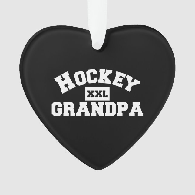 Hockey Opa Ornament (Vorderseite)