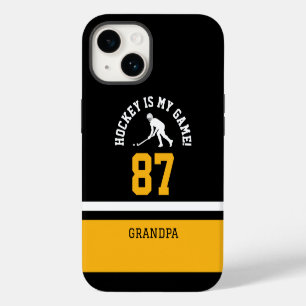 Hockey-Opa-Trikotnummer-Design iPhone 14 Hülle