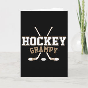 Hockey Opa Vintage-Hockeyliebhaber Karte