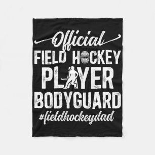 Hockey-Papa Lustiger Papa eines Feldhockey-Spieler Fleecedecke
