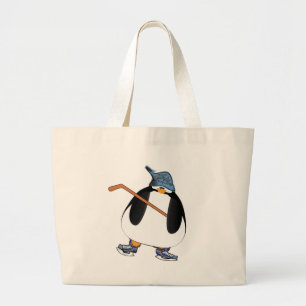 Hockey Penguin Jumbo Stoffbeutel