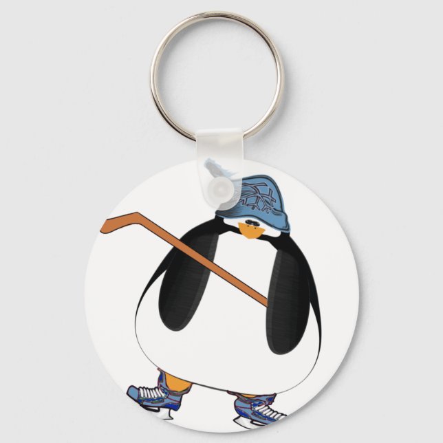 Hockey Penguin Schlüsselanhänger (Vorderseite)