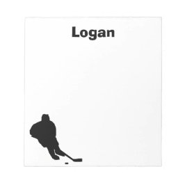 Hockey Personalisiert Notepad Notizblock
