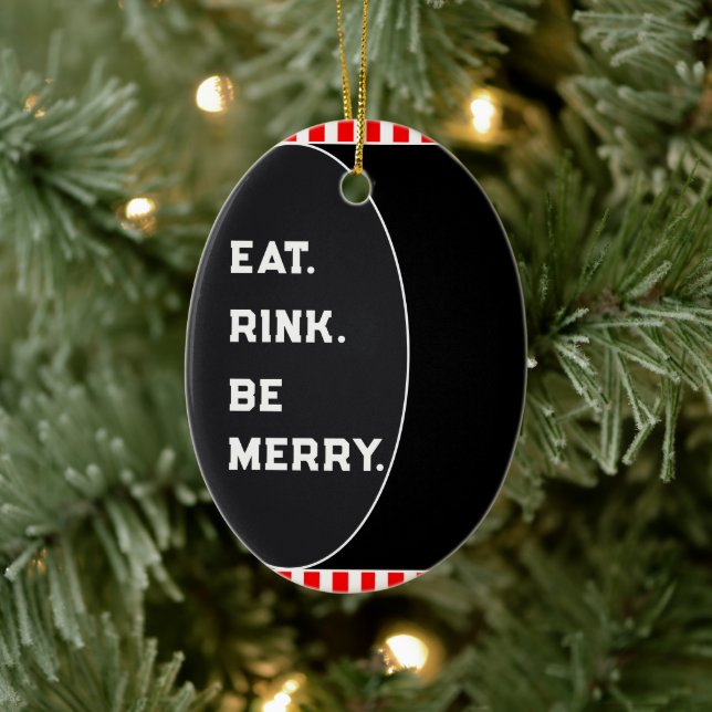 Hockey Personalized Collectible Ceramic Ornament (Baum)