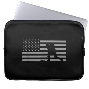 Hockey Player - American Flag Hockey Laptopschutzhülle