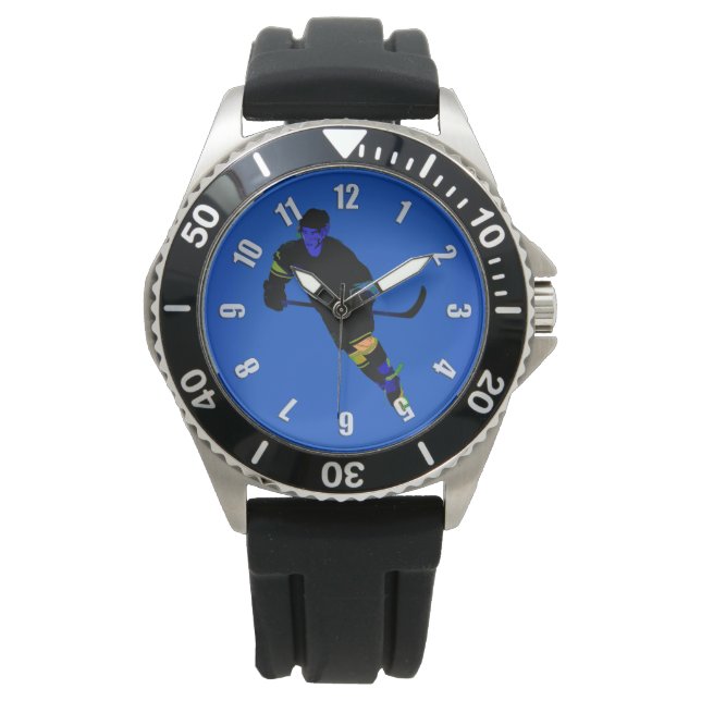 Hockey Player Armbanduhr (Vorderseite)