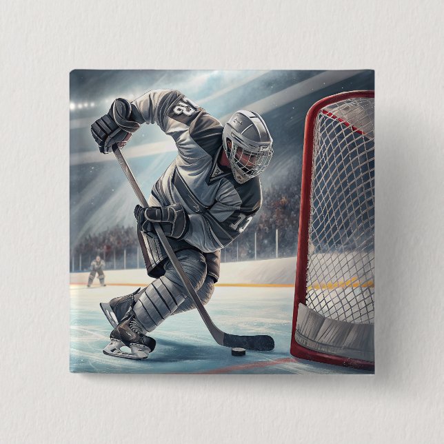 Hockey Player Button (Vorderseite)