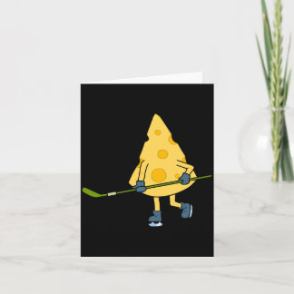 Hockey Player Cute Cheese Hobby Sports Performance Karte