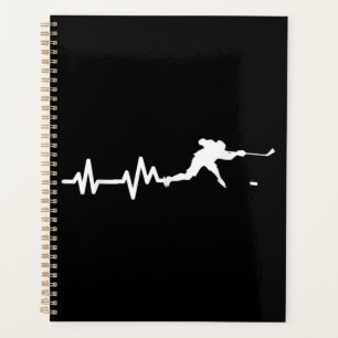 Hockey Player Heartbeat Eishockey Planer