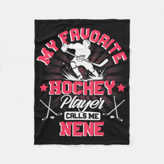 Hockey Player Ice My Favorite Hockey Player Calls  Fleecedecke