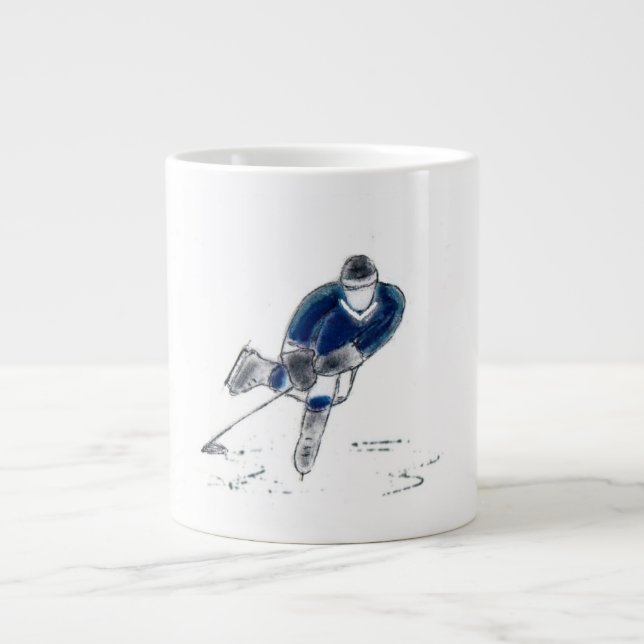 Hockey Player Jumbo-Tasse (Vorderseite)