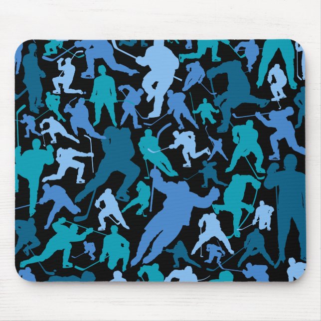 Hockey Player Pattern Mouse Pad Mousepad (Vorne)