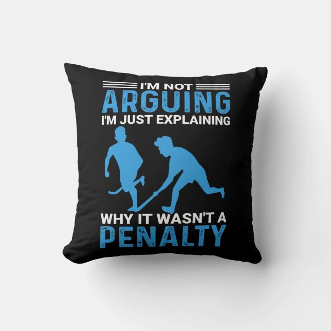 Hockey Player Penalty Kissen (Vorderseite)