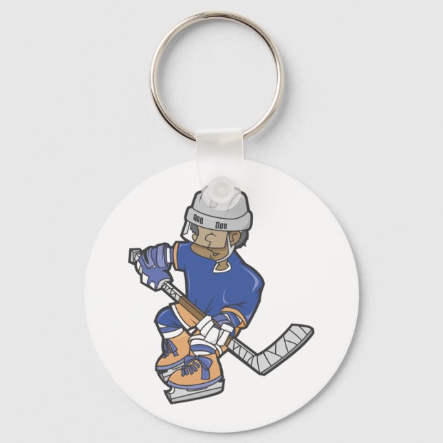 Hockey Player Skates Schlüsselanhänger (Vorderseite)