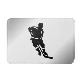 Hockey Player Sport Design Badematte