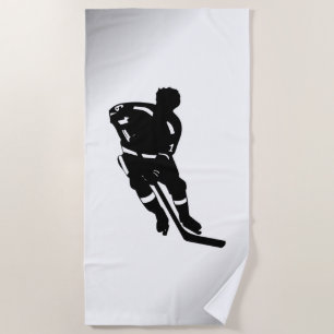 Hockey Player Sport Design Strandtuch