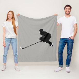 Hockey Player - Wintersport Fleecedecke