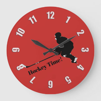 Hockey Player - Wintersport Große Wanduhr