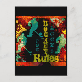 HOCKEY POSTKARTE