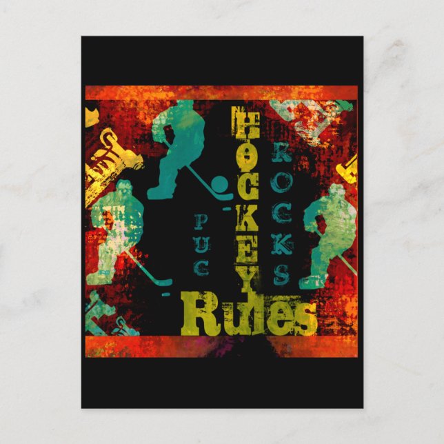 HOCKEY POSTKARTE (Vorderseite)