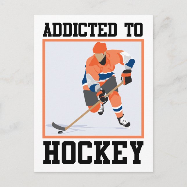 Hockey Postkarte (Vorderseite)