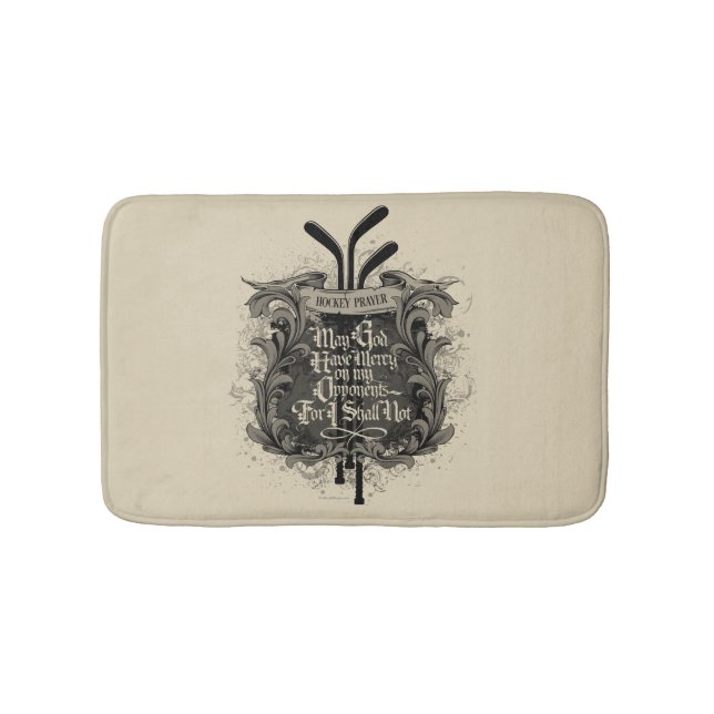 Hockey Prayer Bath Mat Badematte (Vorderseite)