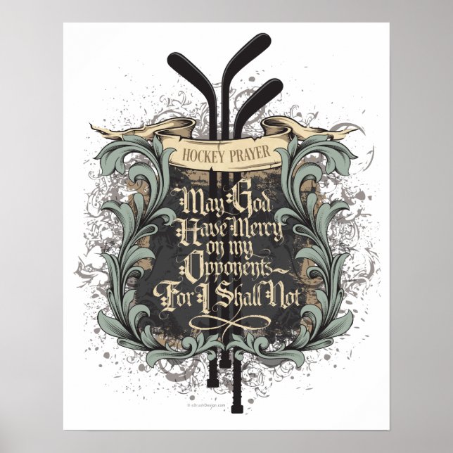Hockey Prayer Poster (Vorne)