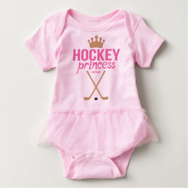 Hockey Princess Baby Girl Pink Säugling Bodysuit Baby Strampler