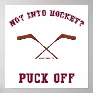 Hockey Puck Off Poster