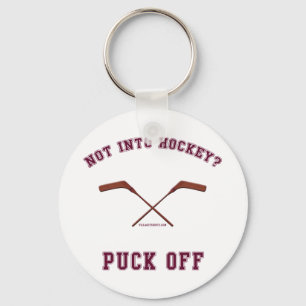 Hockey Puck Off Schlüsselanhänger