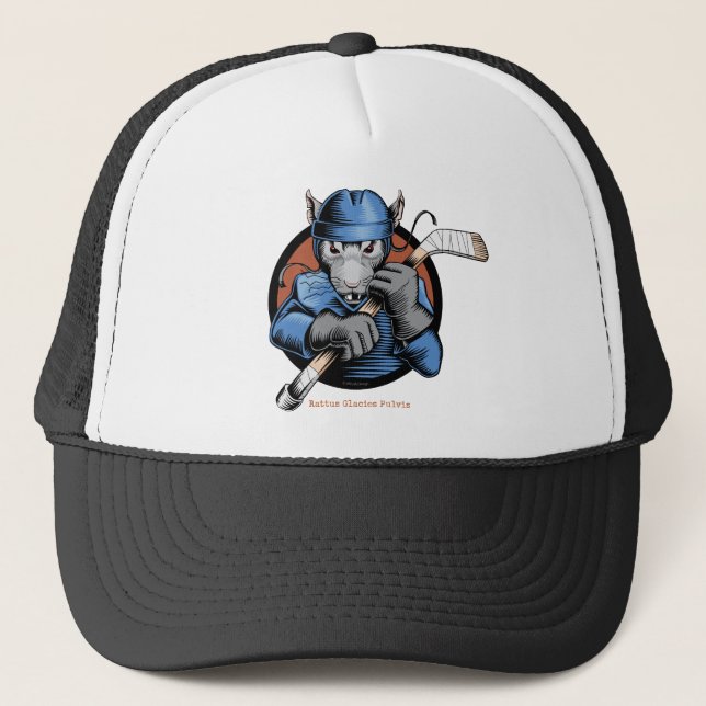 Hockey-Ratte Truckerkappe (Vorderseite)