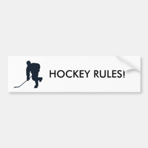 HOCKEY-REGELN! AUTOAUFKLEBER