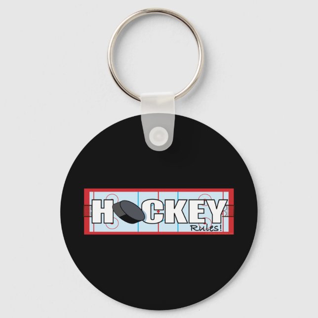 Hockey-Regeln Schlüsselanhänger (Vorderseite)