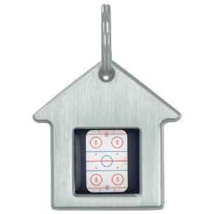 Hockey Rink Diagram on Blue Carbon Fiber Style Tiermarke