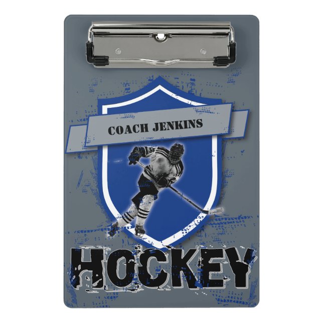 Hockey Rink Layout Coach  Mini Klemmbrett (Vorderseite)