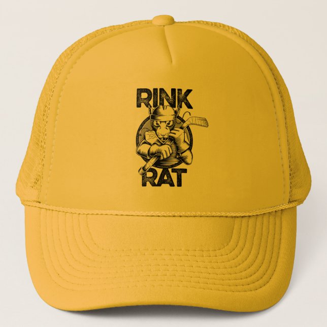 Hockey Rink Rat Truckerkappe (Vorderseite)