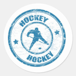 HOCKEY RUNDER AUFKLEBER