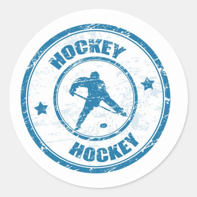 HOCKEY RUNDER AUFKLEBER (Vorderseite)