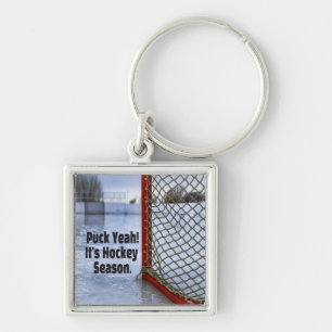 Hockey Saison Ice Cold Funny Spaß Puck Schlüsselanhänger