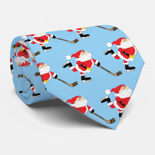Hockey Santa Skaten Weihnachten Krawatte