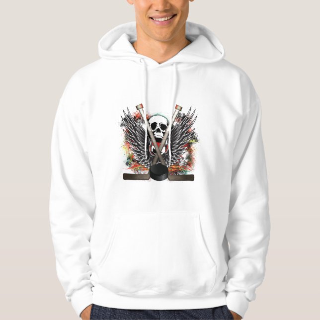 Hockey-SchädelHoodie Hoodie (Vorderseite)