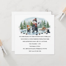 Hockey-Schneemann-Party-Thema